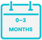 Icon calendar 0-3 months