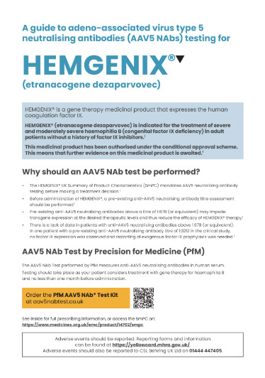 AAV5 Neutralising Antibodies (NAbs) Test Guide