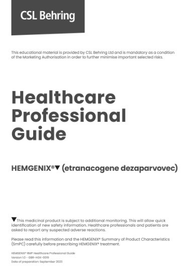 Risk management materials - Healthcare professional guide